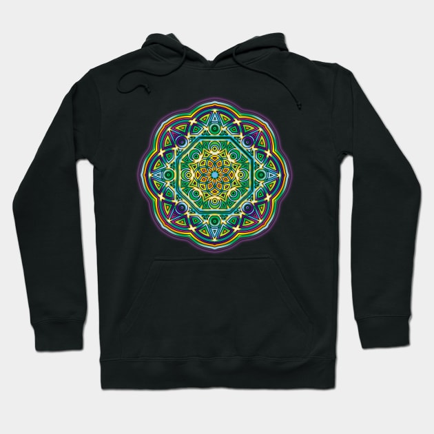 Mandala psychedelic T-Shirt 3 Hoodie by cindybel